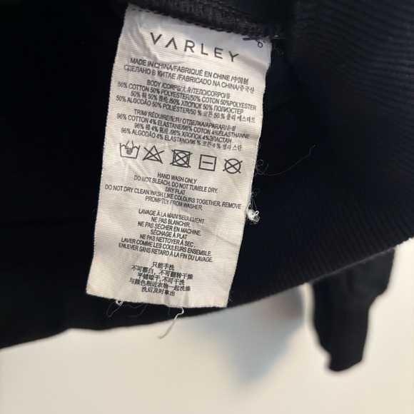 Varley Black Ribbed Top - Picture 6 of 9